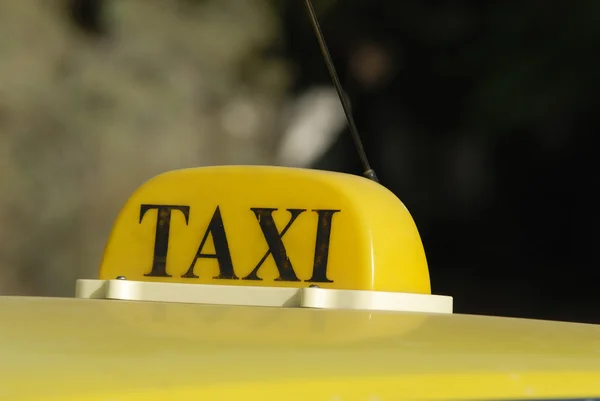 Taksi taksi işareti — Stok fotoğraf