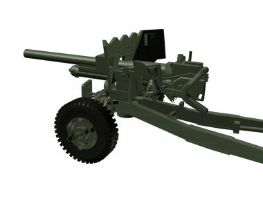 A artillery over white background. clipart