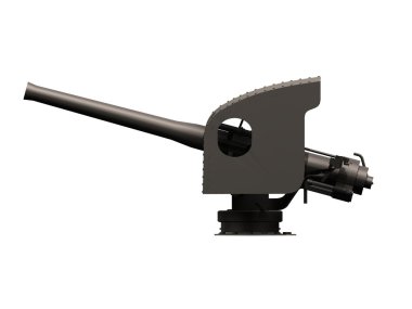 A artillery over white background. clipart