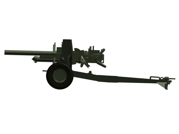 A artillery over white background. — Stock Photo, Image
