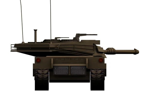 Армейский танк на изолированном фоне . — стоковое фото