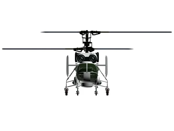 Beyaz bir arka plan üzerinde helikopter. — Stok fotoğraf