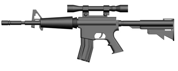Ένα είδος submachine πυροβόλο όπλο για τον στρατό. — Φωτογραφία Αρχείου