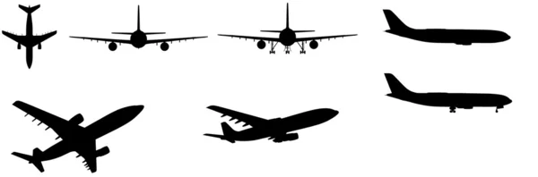 Néhány elszigetelt légi plane — Stock Fotó