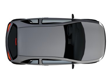 A populace car over a isolated background clipart