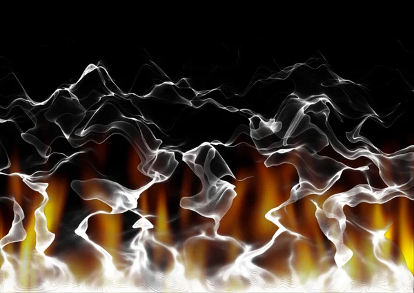 Uma espécie de ondulação do fogo para o fundo . — Fotografia de Stock
