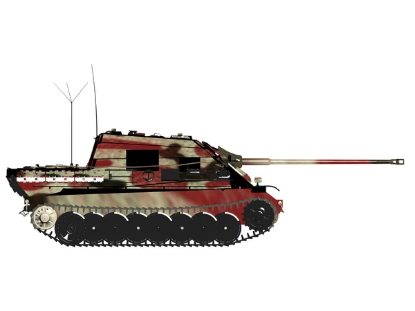 육군 탱크 절연 흰색 배경. — 스톡 사진