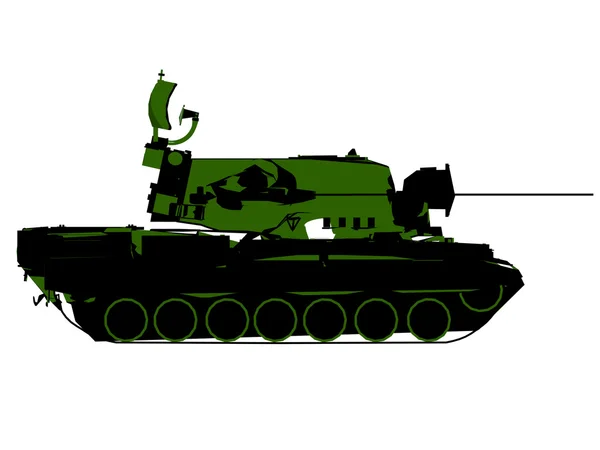 A army tank isolated white background. — Stock Photo, Image