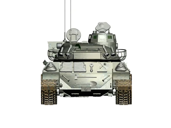 Um tanque do exército isolado fundo branco . — Fotografia de Stock