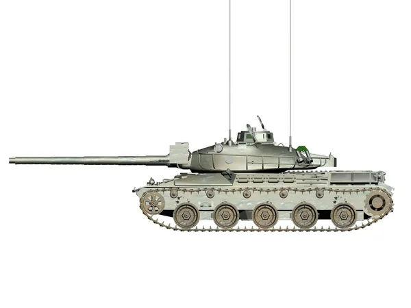 육군 탱크 절연 흰색 배경. — 스톡 사진