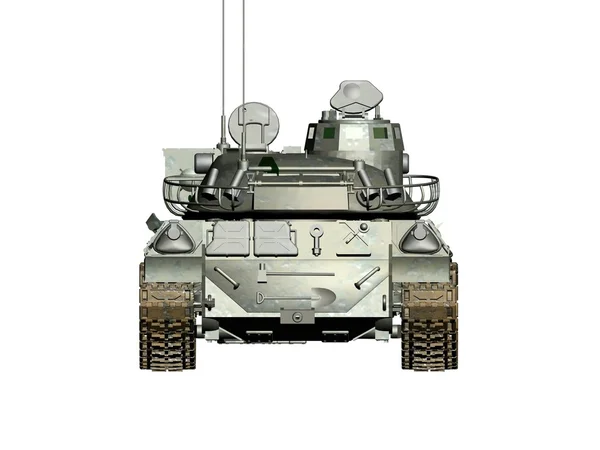 军队坦克孤立白色背景. — 图库照片