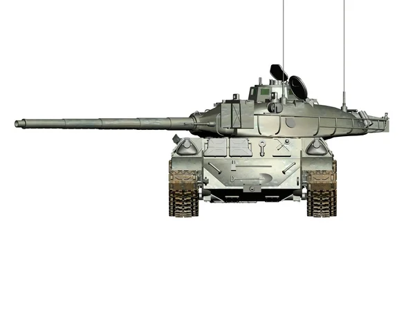 Армійський танк ізольований білий фон . — стокове фото