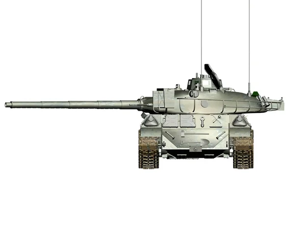 Армейский танк на белом фоне . — стоковое фото