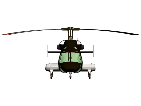 Helikopter na białym tle. — Zdjęcie stockowe