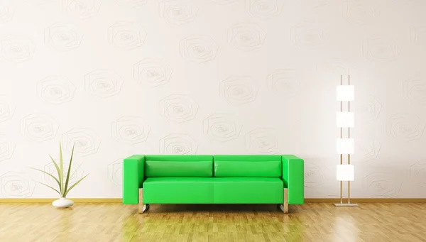 现代室内装饰的房间 3d 渲染 — 图库照片
