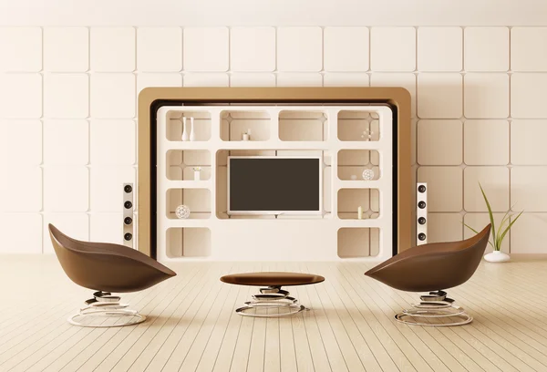 Modern interior 3d render — Stock Photo, Image
