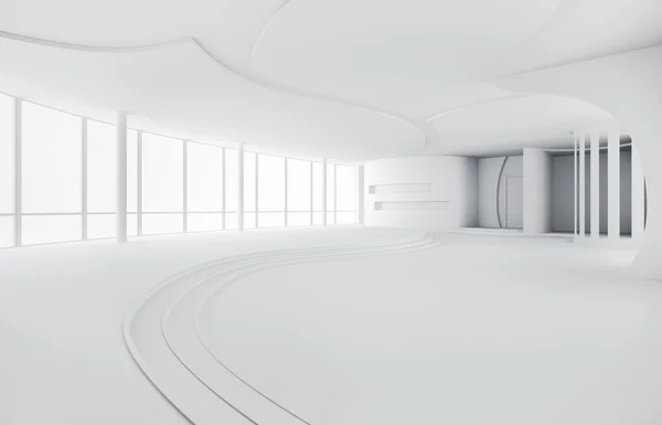 Abstracto interior 3d render — Foto de Stock