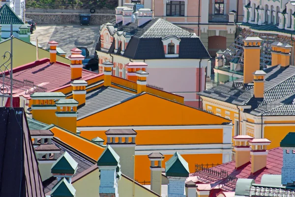 Beautiufl edifícios coloridos em Kiev — Fotografia de Stock
