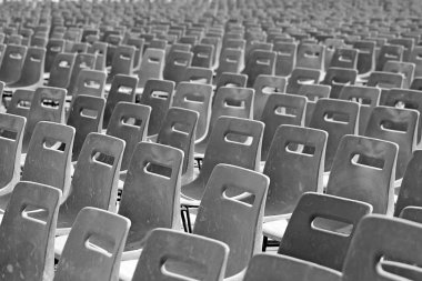 Multiple chairs in rows clipart
