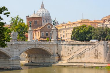 View of panorama Vatican City clipart