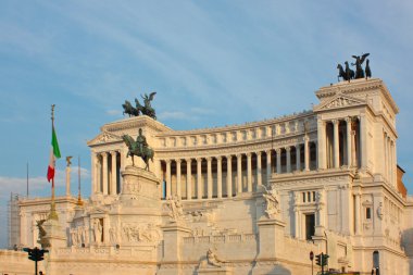 Roma Venedik Meydanı ve Anıtı ve victor emmanuel