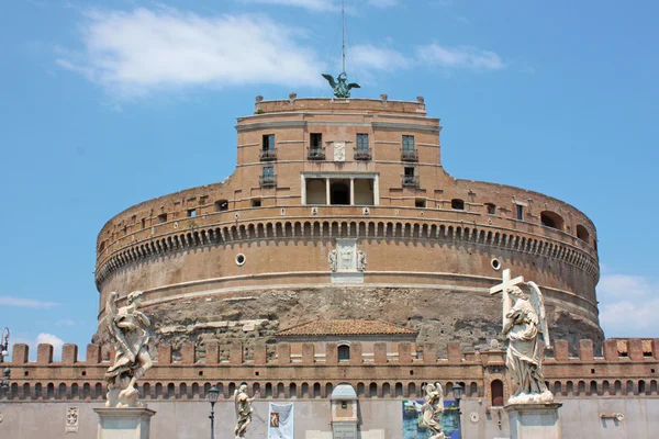 罗马圣安杰罗城堡 — 图库照片