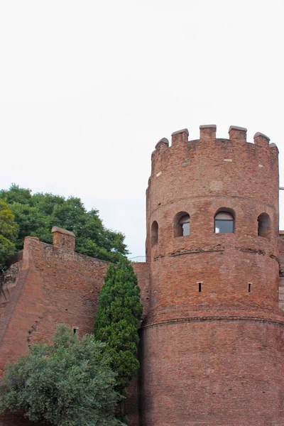 Стіни в кінці Віа Венето — стокове фото