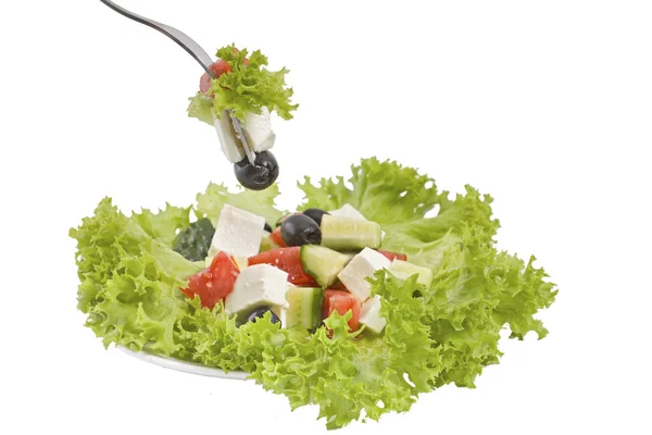 Salat og salat – stockfoto