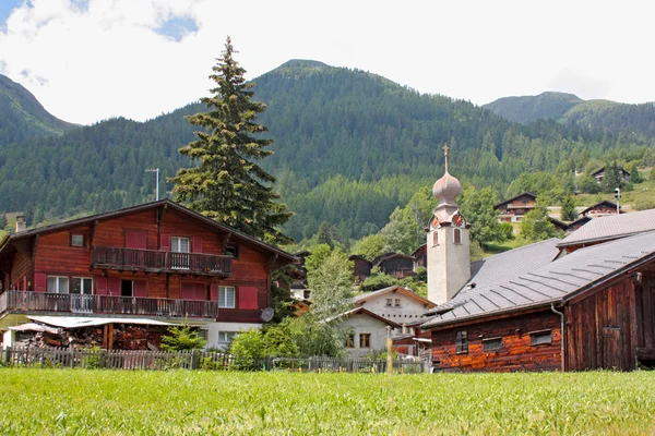 Деревня Швейцарии — стоковое фото