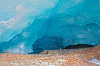 Inside Aletsch glacier clipart