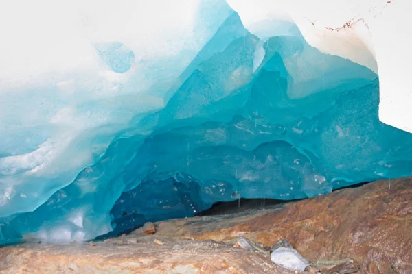 Uvnitř ledovec aletsch — Stock fotografie
