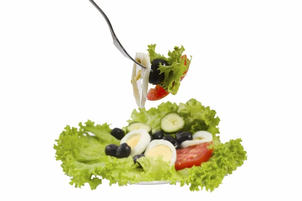 Vegetale salát s olivami — Stock fotografie