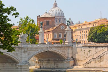 View of panorama Vatican City clipart