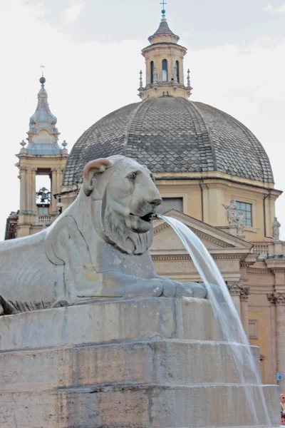 Náměstí Piazza del popolo — Stock fotografie