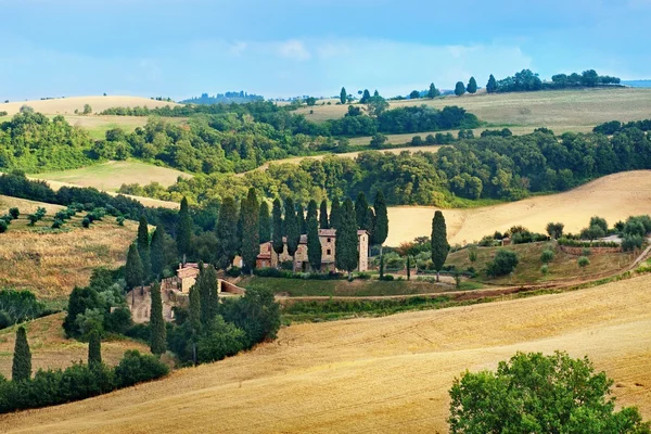 Italian countryside in Tuscany — Stock Photo, Image