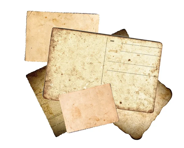 Stare księgi i pocztówki — Zdjęcie stockowe