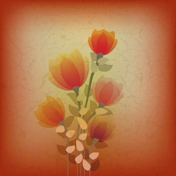 Абстрактним квітковим ілюстрація — стокове фото