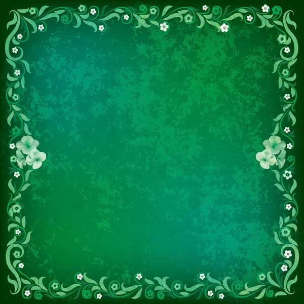 Abstrakter Grunge-Hintergrund mit floralem Ornament — Stockfoto