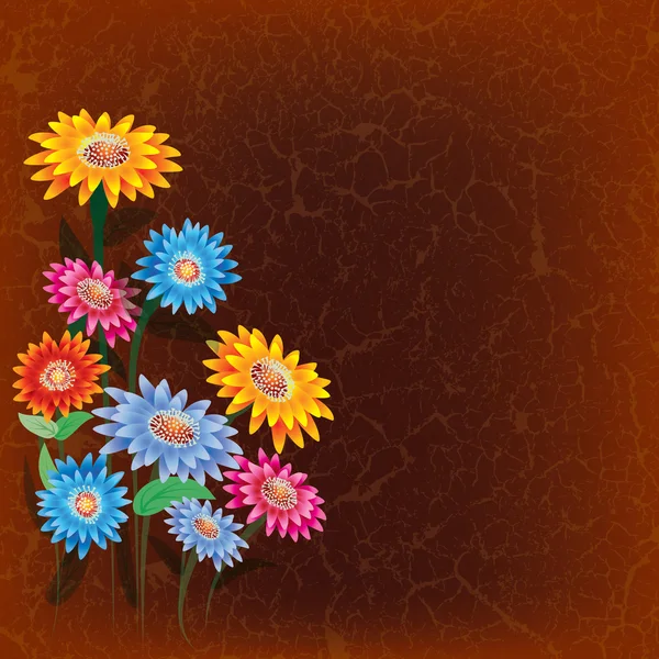 Soyut çiçek şekil — Stok Vektör