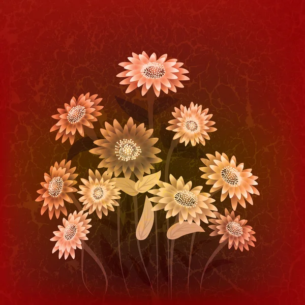 抽象花卉图 — 图库矢量图片
