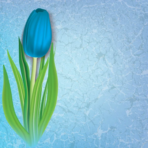 Abstrakte florale Hintergrund mit Tulpe — Stockvektor