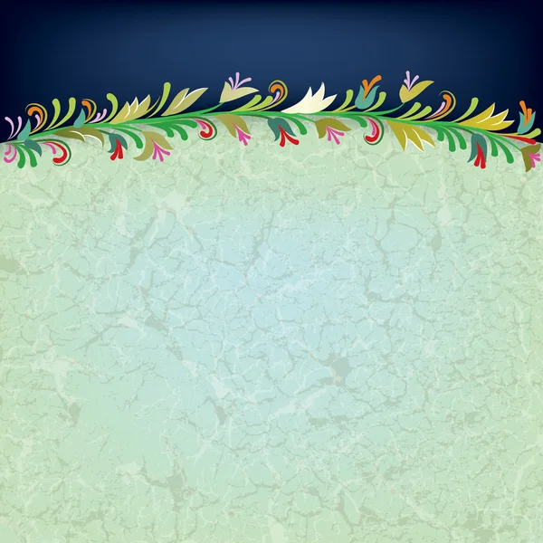 Абстрактний гранжевий квітковий орнамент — стоковий вектор