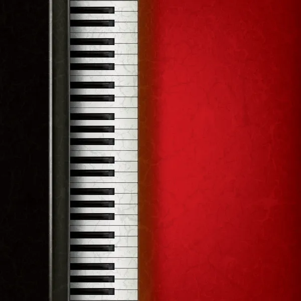 Fondo de música abstracta con piano — Vector de stock