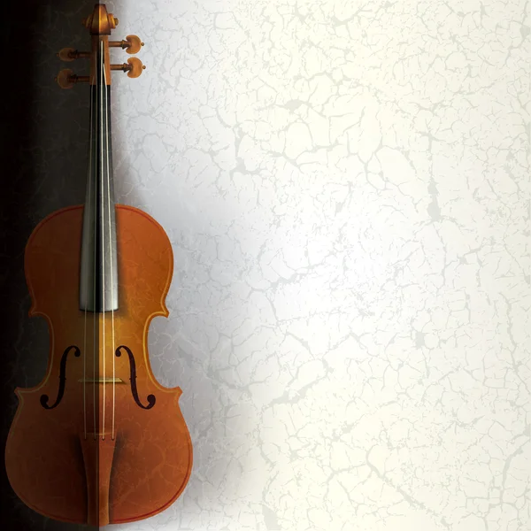 Fond musical abstrait avec violon — Image vectorielle