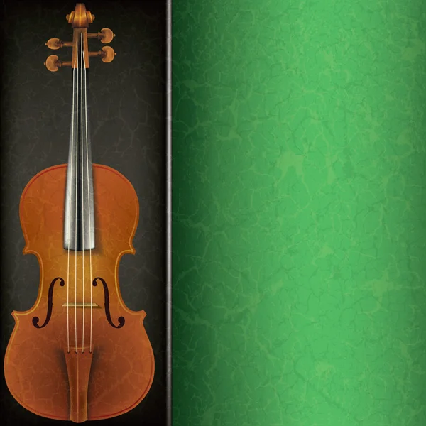 Fundo de música abstrata com violino —  Vetores de Stock