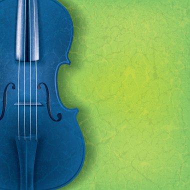 abstract grunge music background with violin clipart