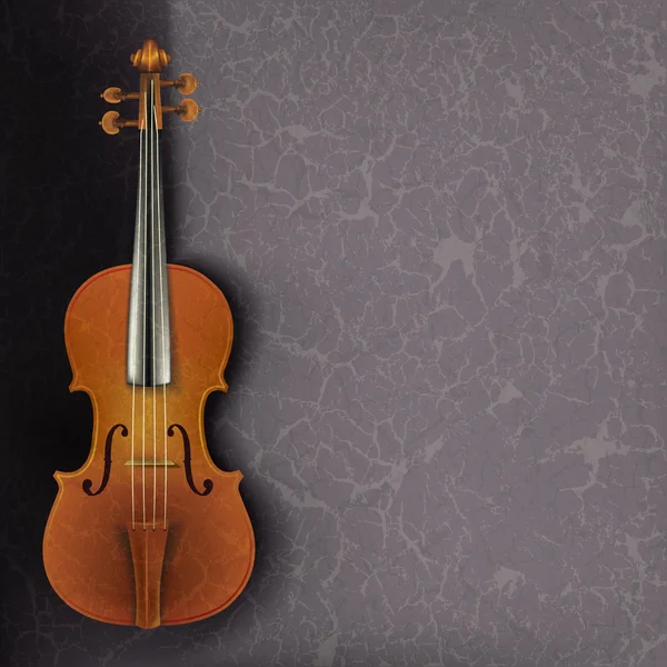 Абстрактный гранж-фон со скрипкой — стоковый вектор