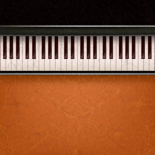 ピアノと抽象的な音楽の背景 — ストックベクタ