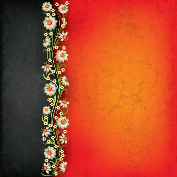 Абстрактний квітковий орнамент з квітами — стоковий вектор