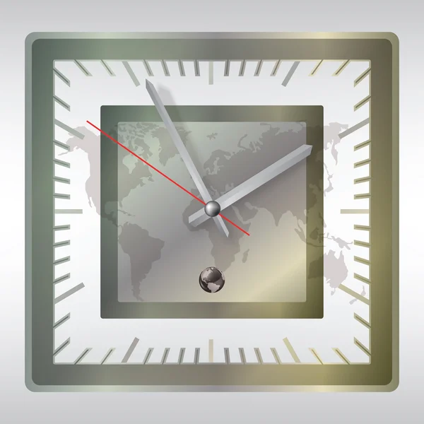 Ilustração abstrata com relógio —  Vetores de Stock